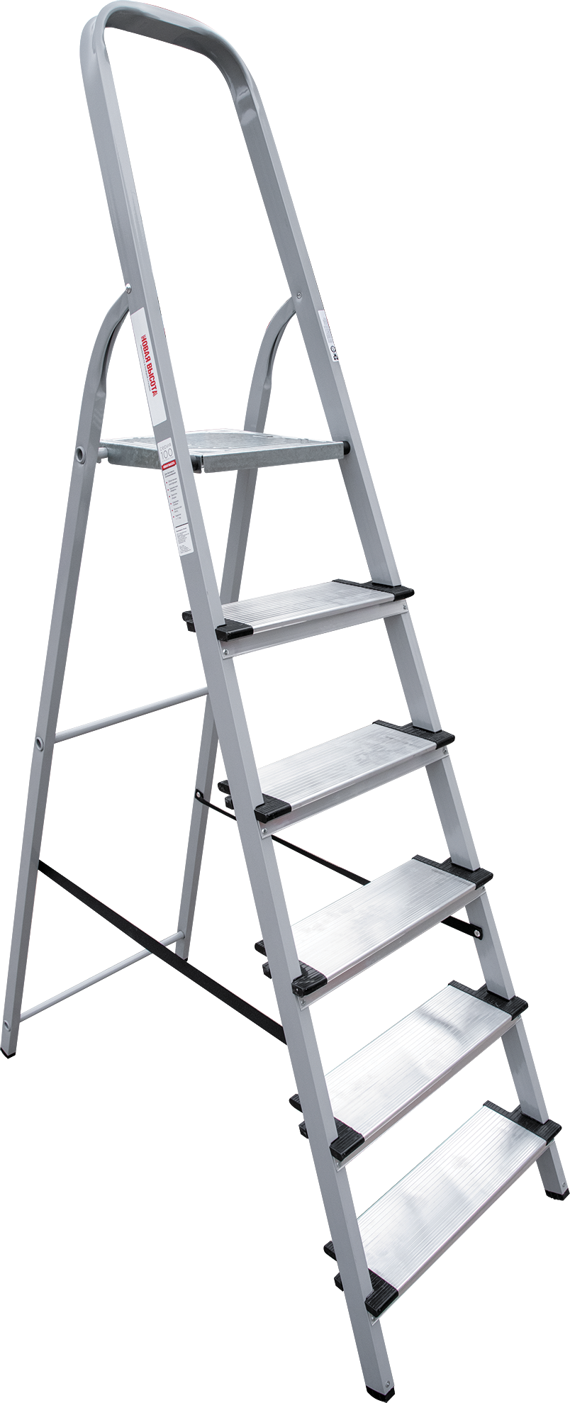 Стремянка стальная с алюминиевыми ступенями 130 мм NV1137 | 6 | Артикул: 1137106