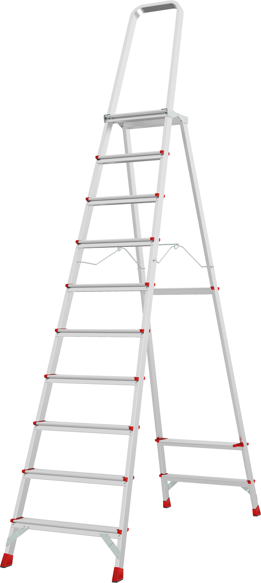 Профессиональная алюминиевая стремянка с площадкой 350×260 мм NV3130 | 1×10 | Артикул: 3130110