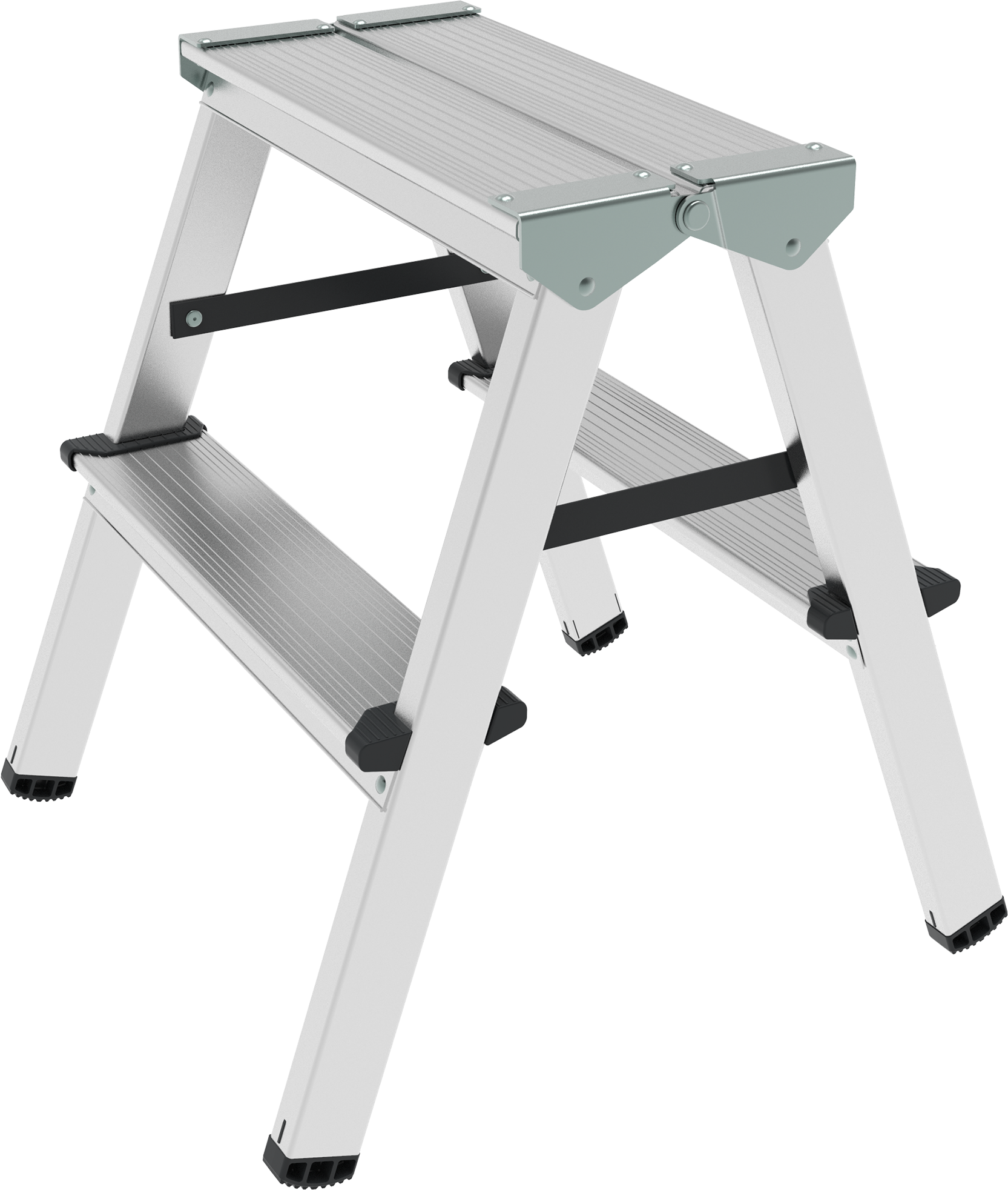 Стремянка алюминиевая двухсторонняя NV1120 | 2×2 | Артикул: 1120202