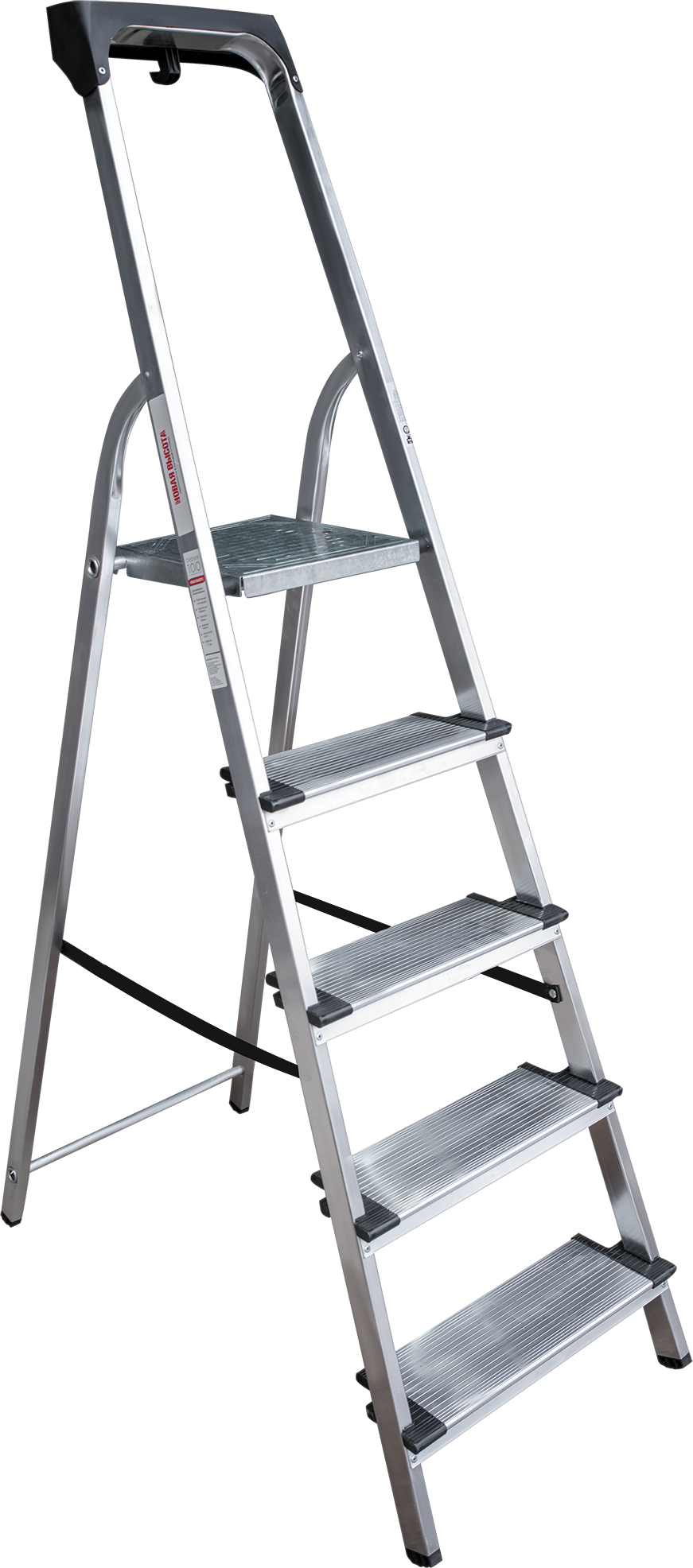 Стремянка алюминиевая со ступенями 130 мм и органайзером NV1118 | 5 | Артикул: 1118105