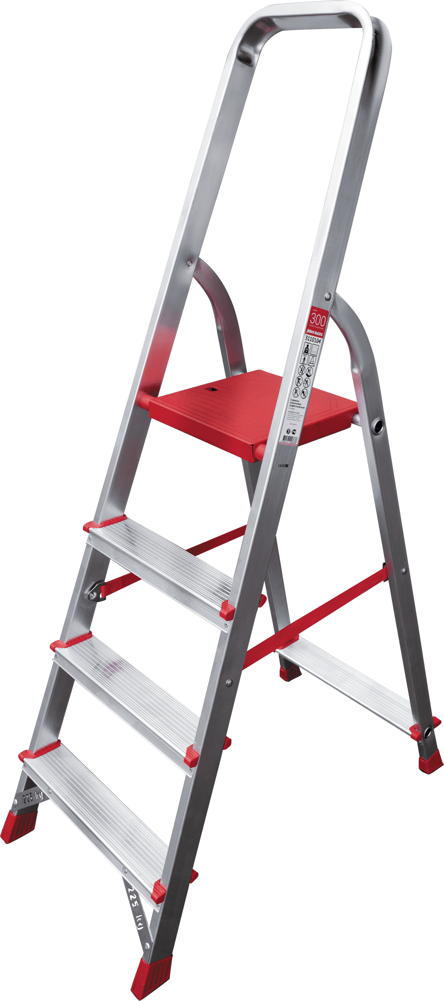 Профессиональная алюминиевая стремянка NV3110 | 4 | Артикул: 3110104