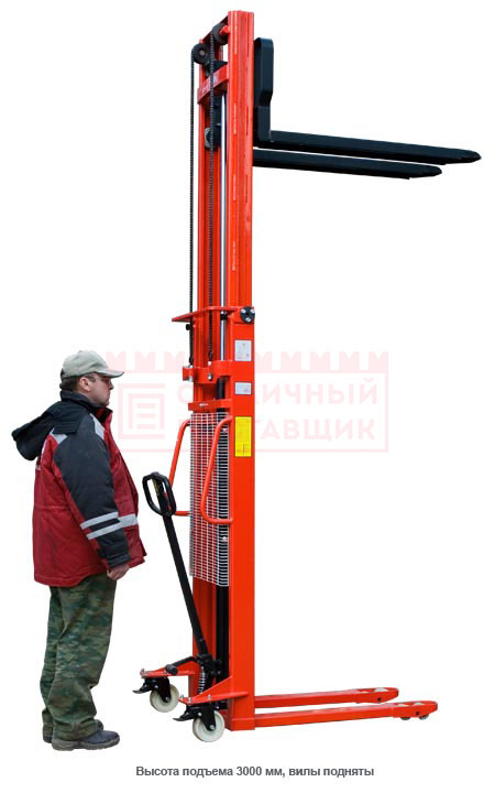 Штабелер гидравлический ручной EP MSE 0500/2500 (500 кг, высота подъема 2500 мм, 1150х560 мм)