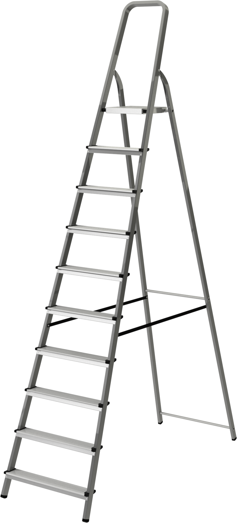 Стремянка стальная с алюминиевыми ступенями NV1130 | 10 | Артикул: 1130110