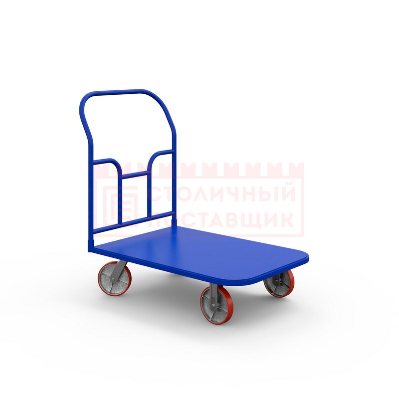 Платформенная тележка ТПТ (600 кг, 500х800 мм, колеса чугун/полиуретан 150 мм)