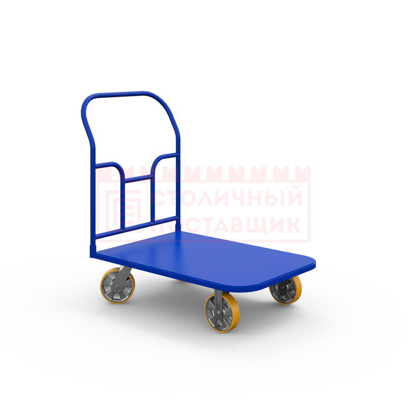 Платформенная тележка ТПТ (700 кг, 600х1000 мм, колеса алюминий/полиуретан 150 мм)