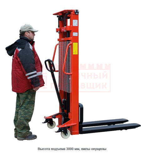 Штабелер гидравлический ручной EP MSE 0500/2500 (500 кг, высота подъема 2500 мм, 1150х560 мм)